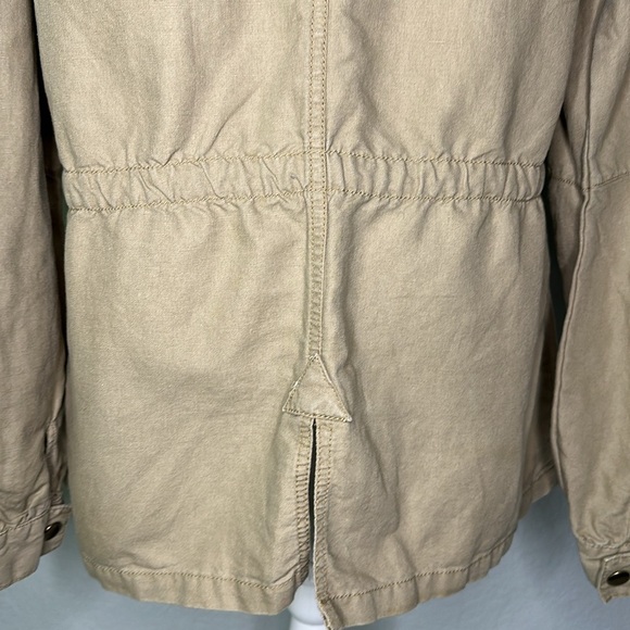 Magellan Sportswear Women’s Utility Jacket Beige Linen Blend XL - Picture 7 of 12